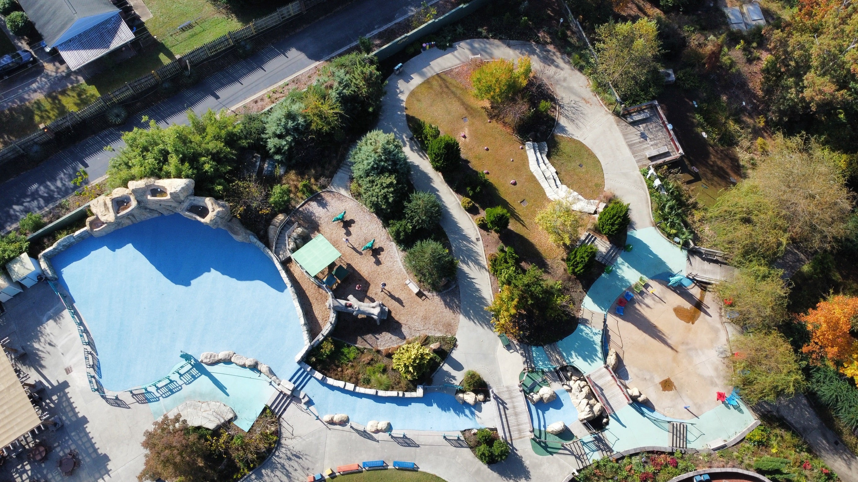 Riverbanks Zoo - After Rubber Surfacing Installation - Aerial view