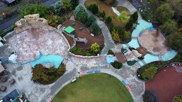 Riverbanks Zoo - Before Rubber Surfacing Installation - Aerial view