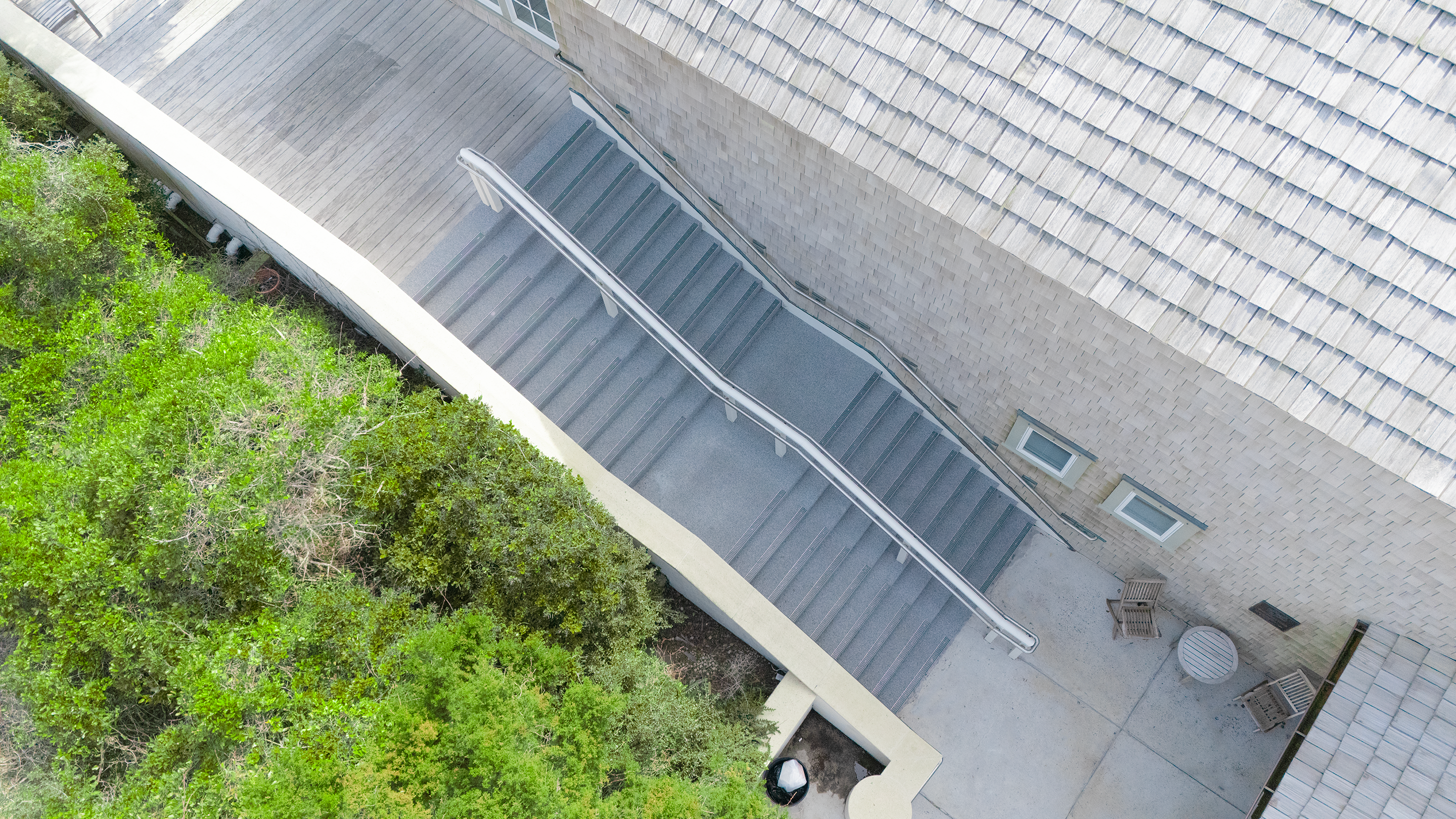 Beach Cove resort - steps with rubber surfacing