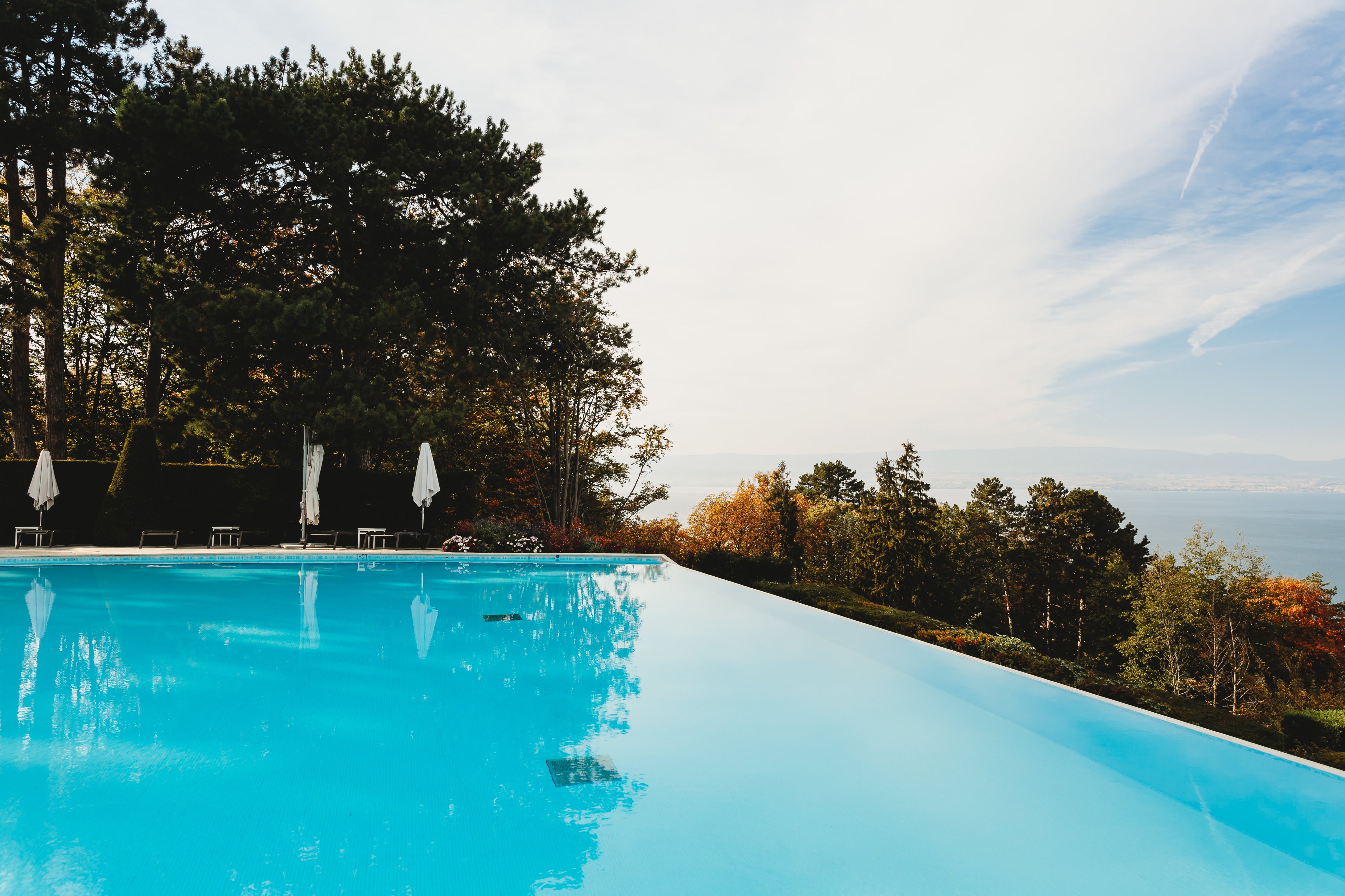 Luxury hotel infinity pool