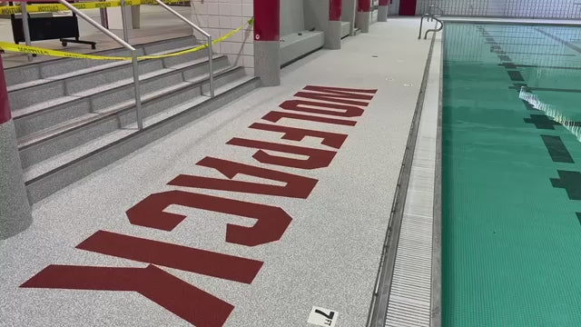 Aquatic Center with rubber surfacing video