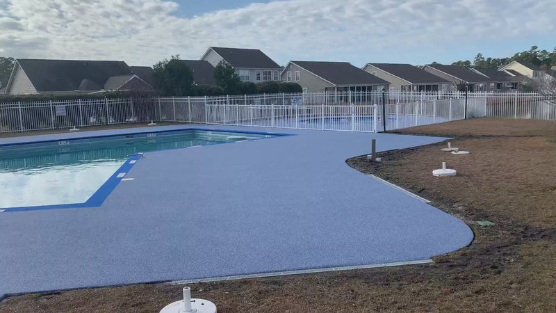 Rubber Pool Deck Video